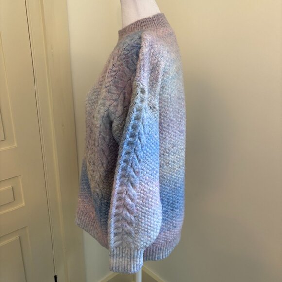 Blue and Lavender Ombre Pullover Sweater, Size Medium, by LC Lauren Conrad - Picture 5 of 11